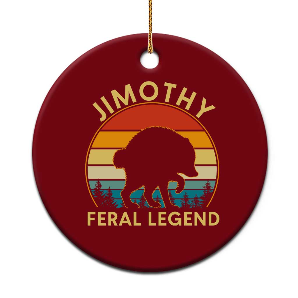 Jimothy Raccoon Seattle Ceramic Ornament Funny Seattle Feral Legend Animal Meme