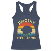 Jimothy Raccoon Seattle Racerback Tank Top Funny Seattle Feral Legend Animal Meme