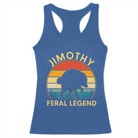 Jimothy Raccoon Seattle Racerback Tank Top Funny Seattle Feral Legend Animal Meme
