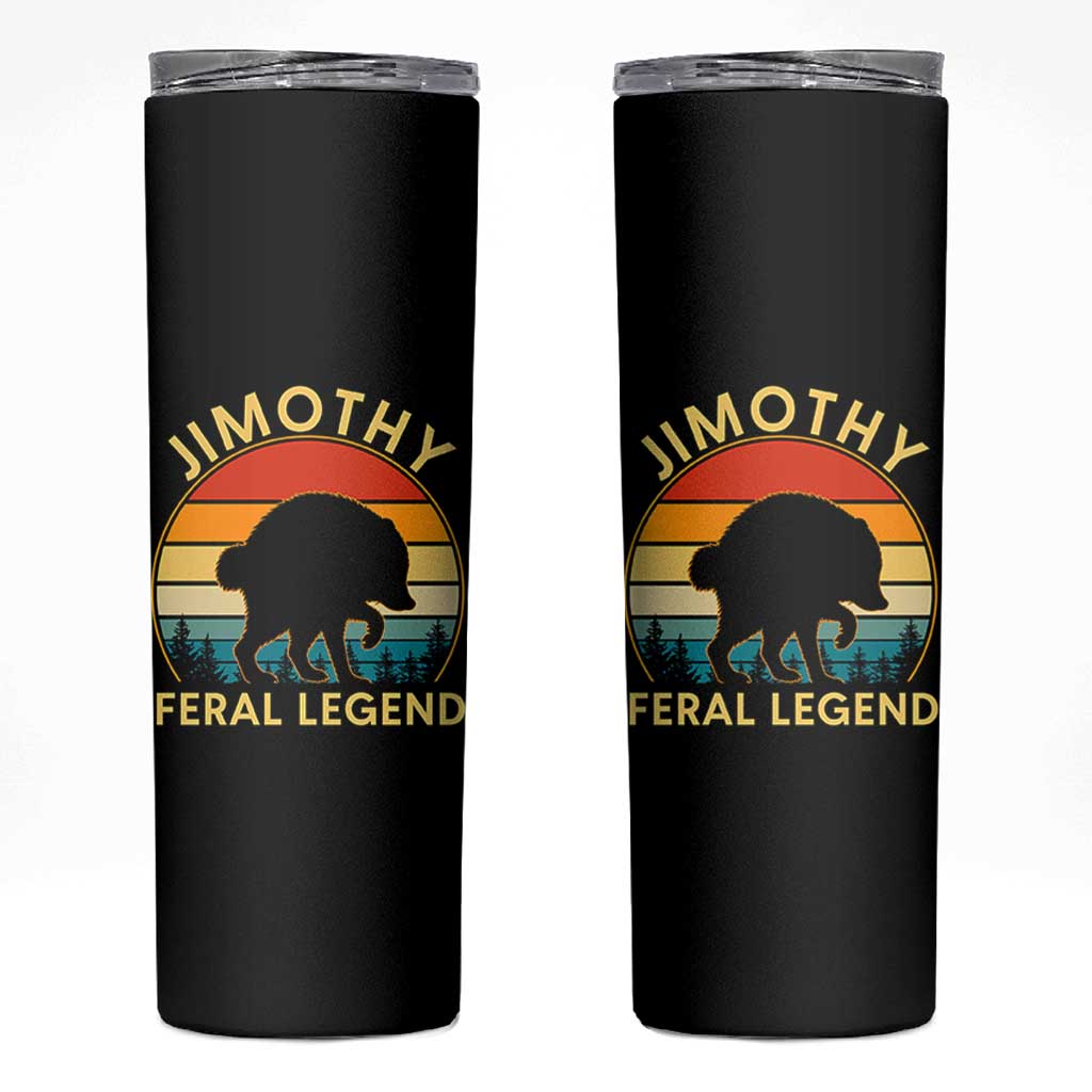 Jimothy Raccoon Seattle Skinny Tumbler Funny Seattle Feral Legend Animal Meme