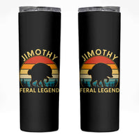 Jimothy Raccoon Seattle Skinny Tumbler Funny Seattle Feral Legend Animal Meme