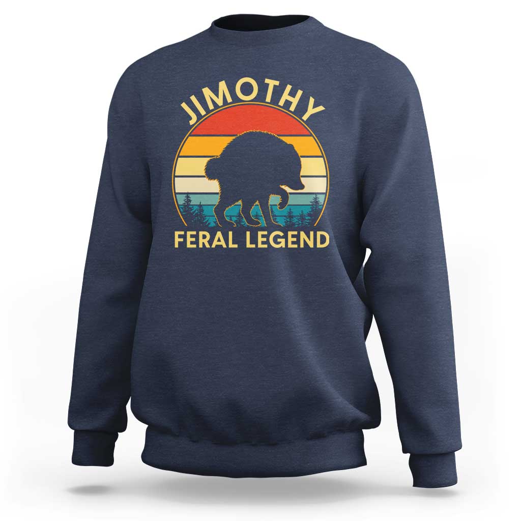Jimothy Raccoon Seattle Sweatshirt Funny Seattle Feral Legend Animal Meme