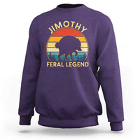 Jimothy Raccoon Seattle Sweatshirt Funny Seattle Feral Legend Animal Meme