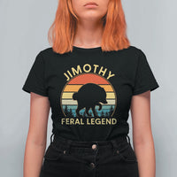 Jimothy Raccoon Seattle T Shirt For Women Funny Seattle Feral Legend Animal Meme