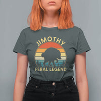 Jimothy Raccoon Seattle T Shirt For Women Funny Seattle Feral Legend Animal Meme