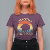 Jimothy Raccoon Seattle T Shirt For Women Funny Seattle Feral Legend Animal Meme