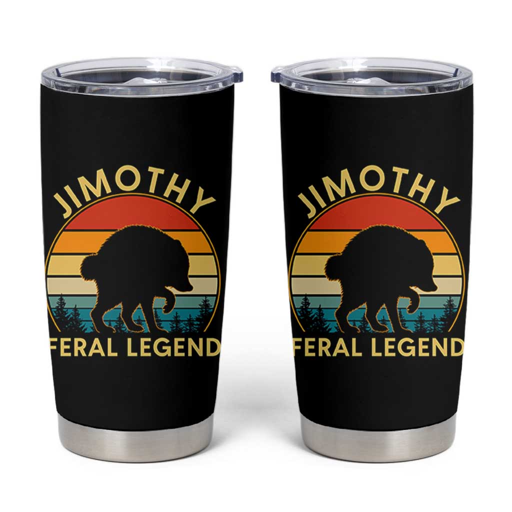 Jimothy Raccoon Seattle Tumbler Cup Funny Seattle Feral Legend Animal Meme