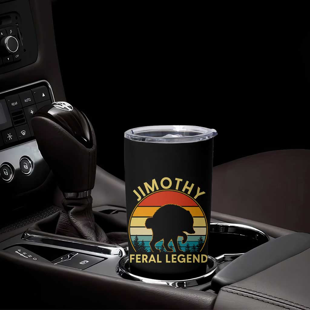 Jimothy Raccoon Seattle Tumbler Cup Funny Seattle Feral Legend Animal Meme