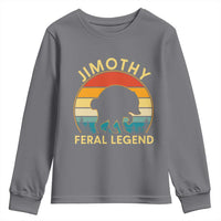 Jimothy Raccoon Seattle Youth Sweatshirt Funny Seattle Feral Legend Animal Meme