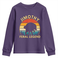 Jimothy Raccoon Seattle Youth Sweatshirt Funny Seattle Feral Legend Animal Meme