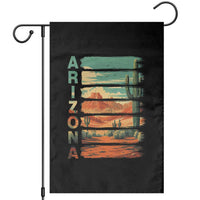 Arizona Desert Cactus Saguaro National Park Retro Garden Flag