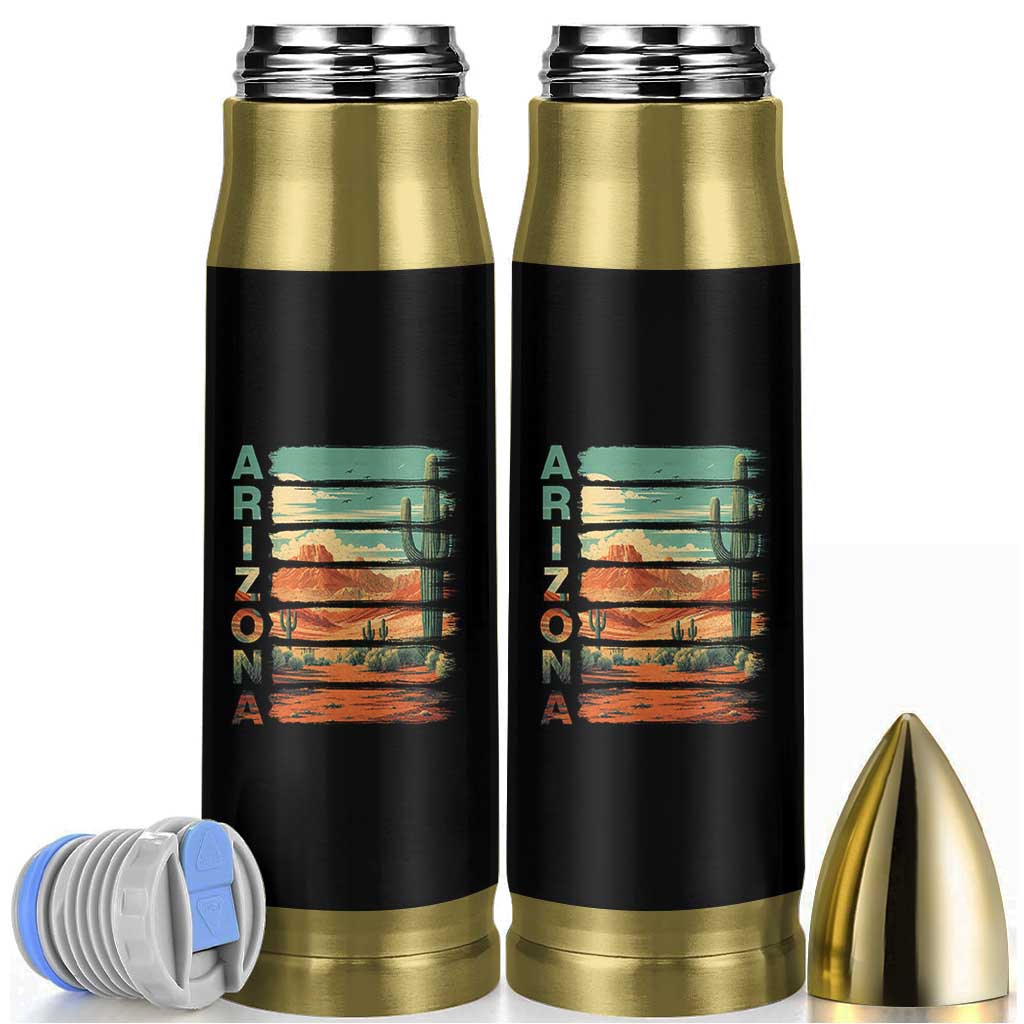 Arizona Desert Cactus Saguaro National Park Retro Bullet Tumbler