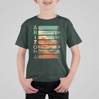 Arizona Desert Cactus Saguaro National Park Retro T Shirt For Kid