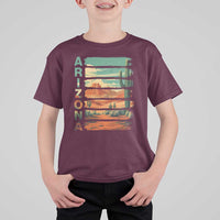 Arizona Desert Cactus Saguaro National Park Retro T Shirt For Kid