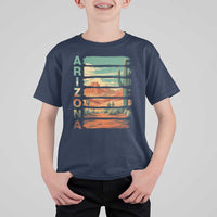 Arizona Desert Cactus Saguaro National Park Retro T Shirt For Kid