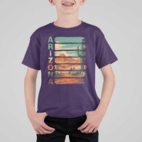 Arizona Desert Cactus Saguaro National Park Retro T Shirt For Kid