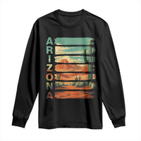 Arizona Desert Cactus Saguaro National Park Retro Long Sleeve Shirt