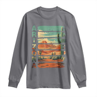 Arizona Desert Cactus Saguaro National Park Retro Long Sleeve Shirt
