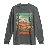 Arizona Desert Cactus Saguaro National Park Retro Long Sleeve Shirt