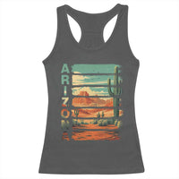 Arizona Desert Cactus Saguaro National Park Retro Racerback Tank Top
