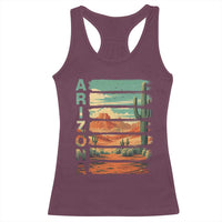 Arizona Desert Cactus Saguaro National Park Retro Racerback Tank Top