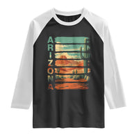 Arizona Desert Cactus Saguaro National Park Retro Raglan Shirt