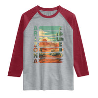 Arizona Desert Cactus Saguaro National Park Retro Raglan Shirt