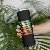 Arizona Desert Cactus Saguaro National Park Retro Skinny Tumbler