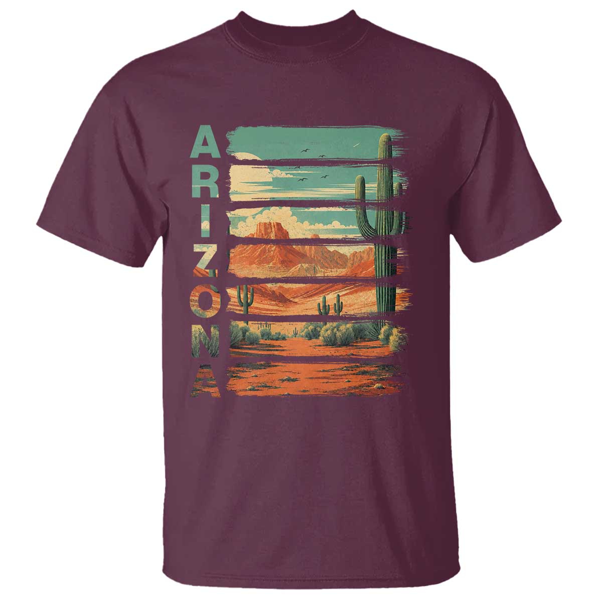 Arizona Desert Cactus Saguaro National Park Retro T Shirt