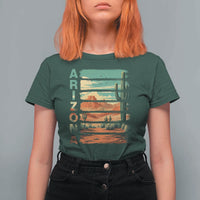 Arizona Desert Cactus Saguaro National Park Retro T Shirt For Women