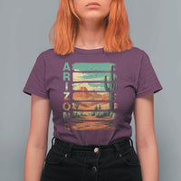 Arizona Desert Cactus Saguaro National Park Retro T Shirt For Women