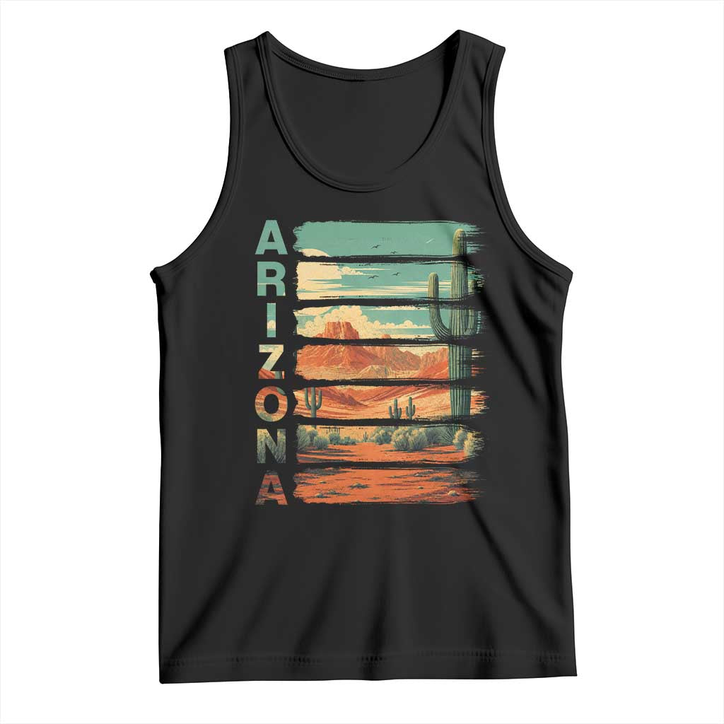 Arizona Desert Cactus Saguaro National Park Retro Tank Top