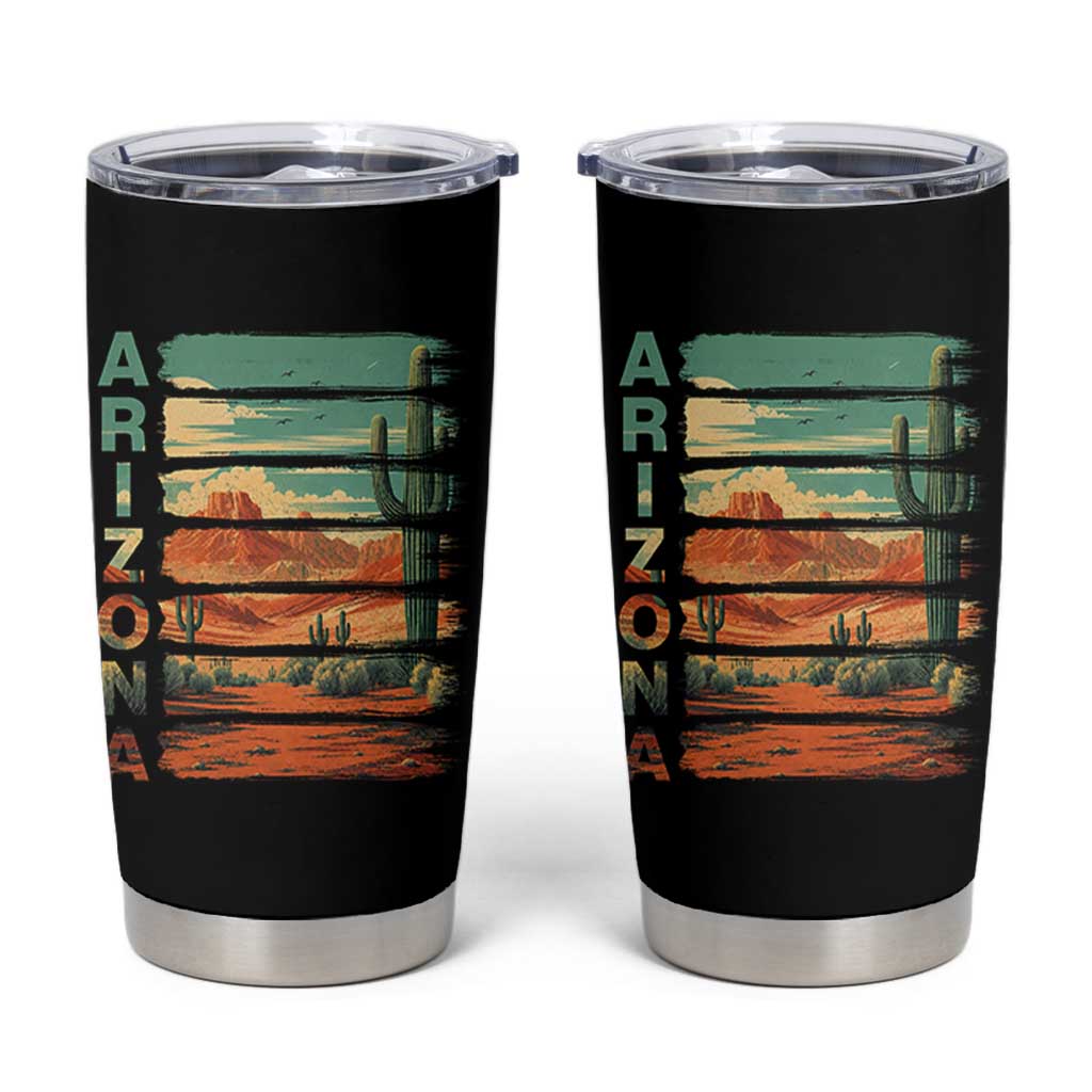 Arizona Desert Cactus Saguaro National Park Retro Tumbler Cup