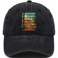 Arizona Desert Cactus Saguaro National Park Retro Washed Cotton Baseball Cap