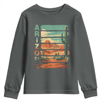 Arizona Desert Cactus Saguaro National Park Retro Youth Sweatshirt