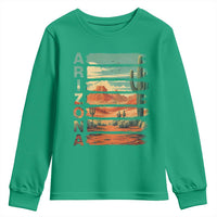Arizona Desert Cactus Saguaro National Park Retro Youth Sweatshirt