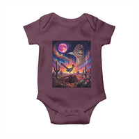 Arizona Roadrunner Vintage Desert Moon Retro Cactus Baby Onesie 90s Southwest Wildlife Bird Animal Lover