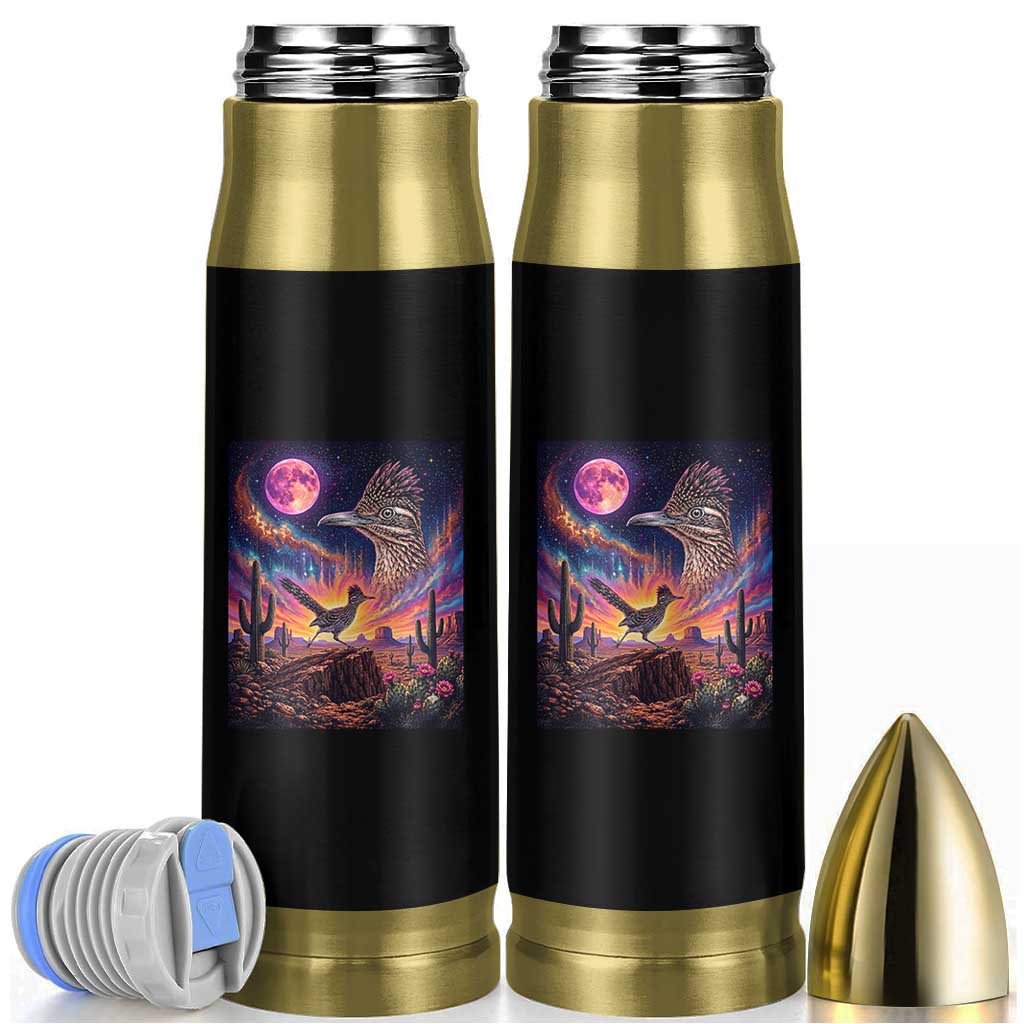 Arizona Roadrunner Vintage Desert Moon Retro Cactus Bullet Tumbler 90s Southwest Wildlife Bird Animal Lover