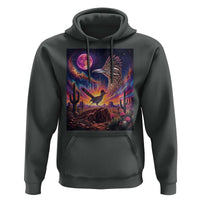 Arizona Roadrunner Vintage Desert Moon Retro Cactus Hoodie 90s Southwest Wildlife Bird Animal Lover