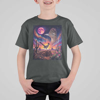 Arizona Roadrunner Vintage Desert Moon Retro Cactus T Shirt For Kid 90s Southwest Wildlife Bird Animal Lover