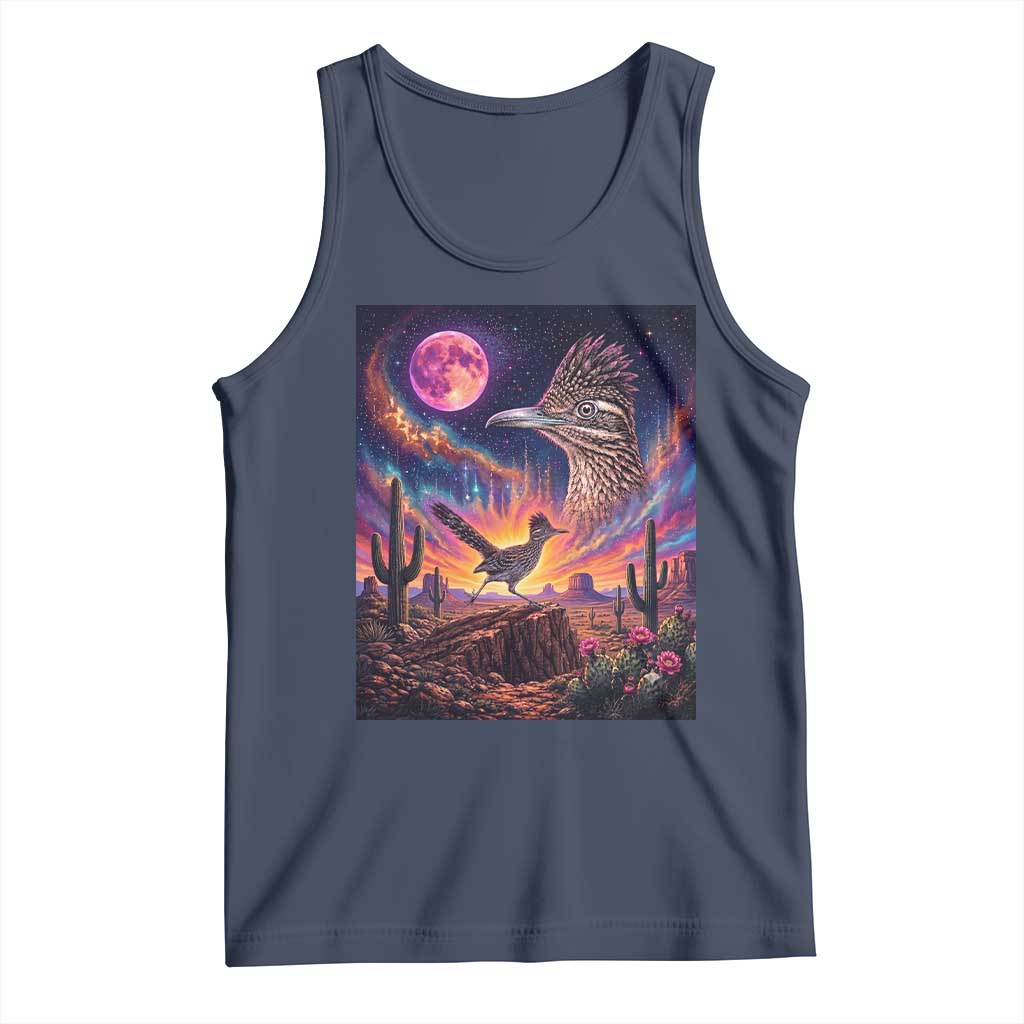 Arizona Roadrunner Vintage Desert Moon Retro Cactus Tank Top 90s Southwest Wildlife Bird Animal Lover