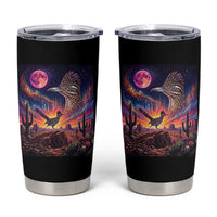 Arizona Roadrunner Vintage Desert Moon Retro Cactus Tumbler Cup 90s Southwest Wildlife Bird Animal Lover