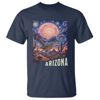 Arizona Roadrunner Vintage Desert Moon Retro Cactus T Shirt Southwest Wildlife Bird Starry Night Style