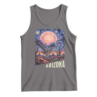 Arizona Roadrunner Vintage Desert Moon Retro Cactus Tank Top Southwest Wildlife Bird Starry Night Style