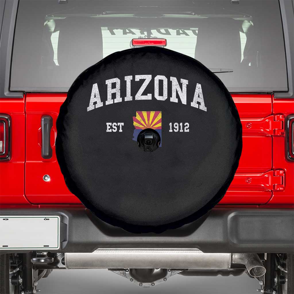 Arizona State Flag Grand Canyon State Established 1912 Spare Tire Cover