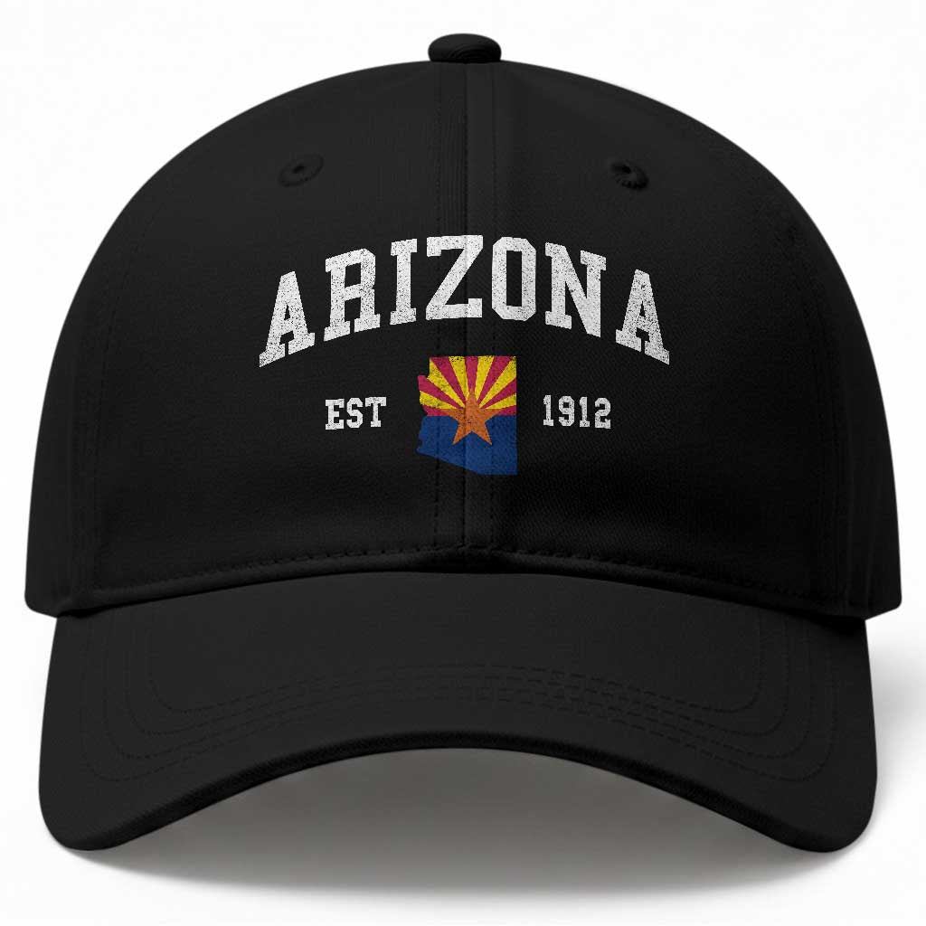 Arizona State Flag Grand Canyon State Established 1912 Baseball Cap
