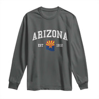 Arizona State Flag Grand Canyon State Established 1912 Long Sleeve Shirt