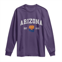 Arizona State Flag Grand Canyon State Established 1912 Long Sleeve Shirt
