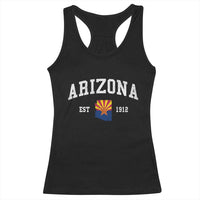 Arizona State Flag Grand Canyon State Established 1912 Racerback Tank Top