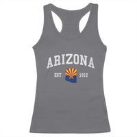 Arizona State Flag Grand Canyon State Established 1912 Racerback Tank Top